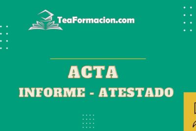 Informes, actas y atestados.
